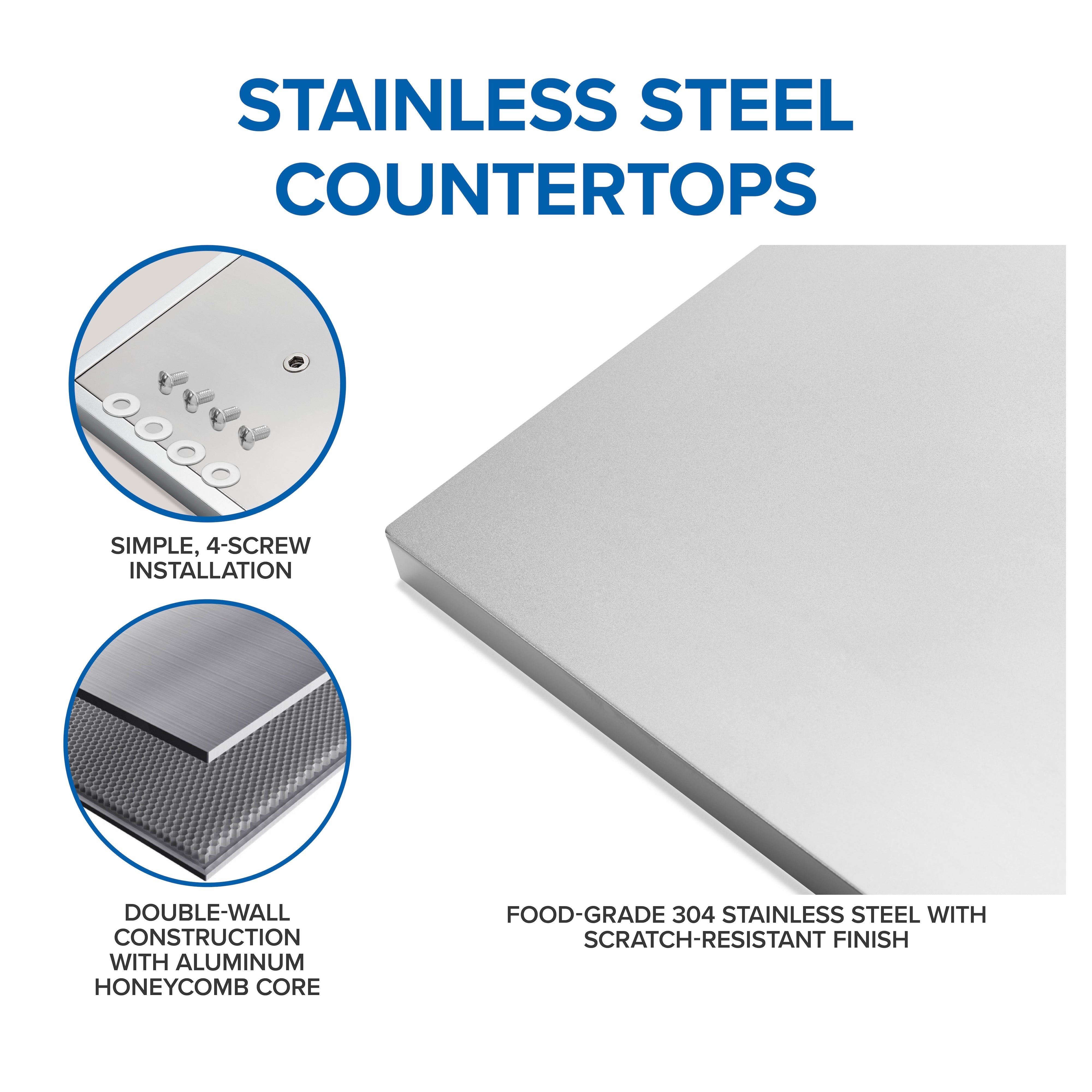 OASIS® Outdoor Kitchen Kit, Built-in 700 Series 32 with Stainless Steel Countertops