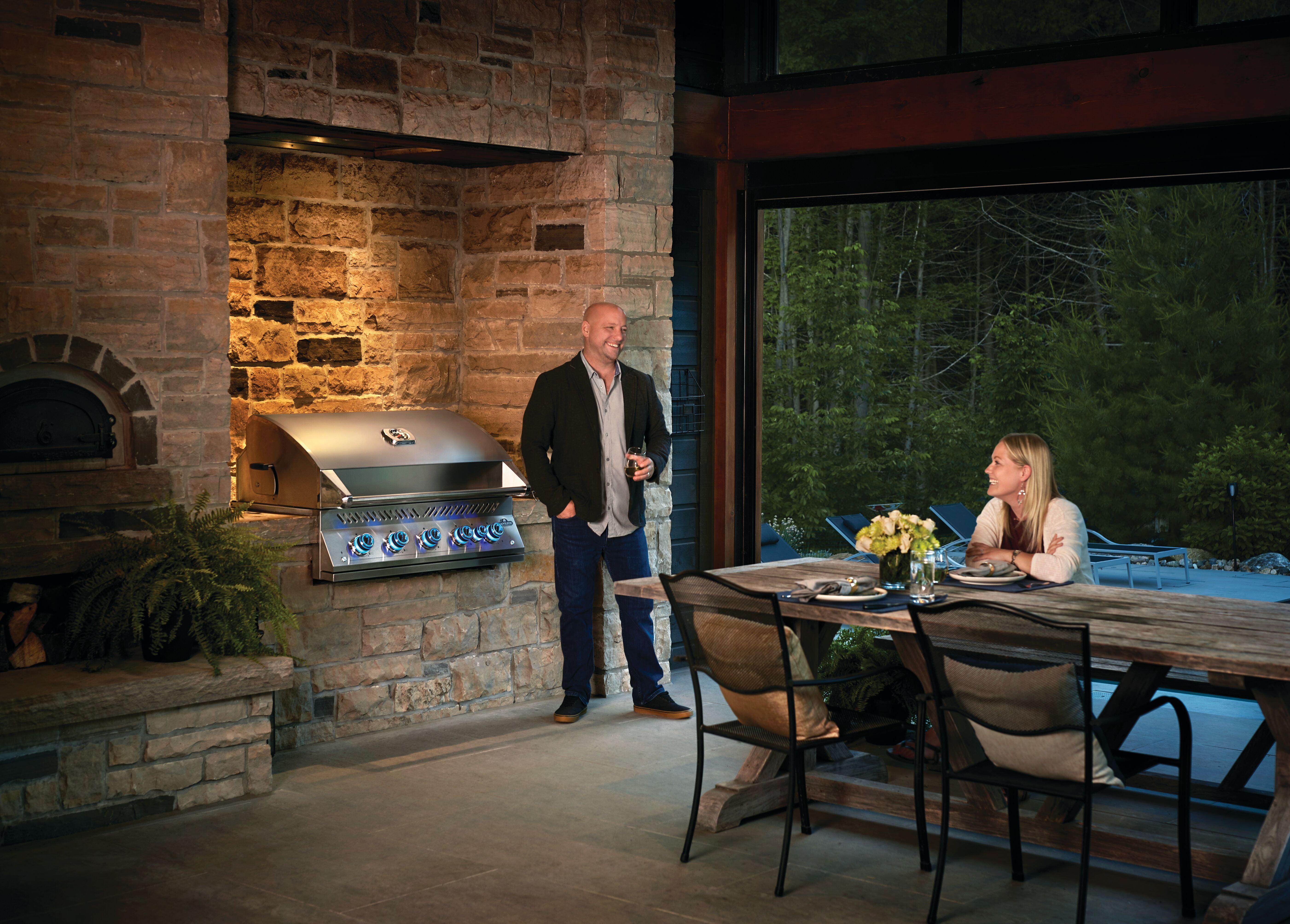 Napoleon Built-In 700 Series 38-Inch Gas Grill with Infrared Rear Burner, Natural Gas