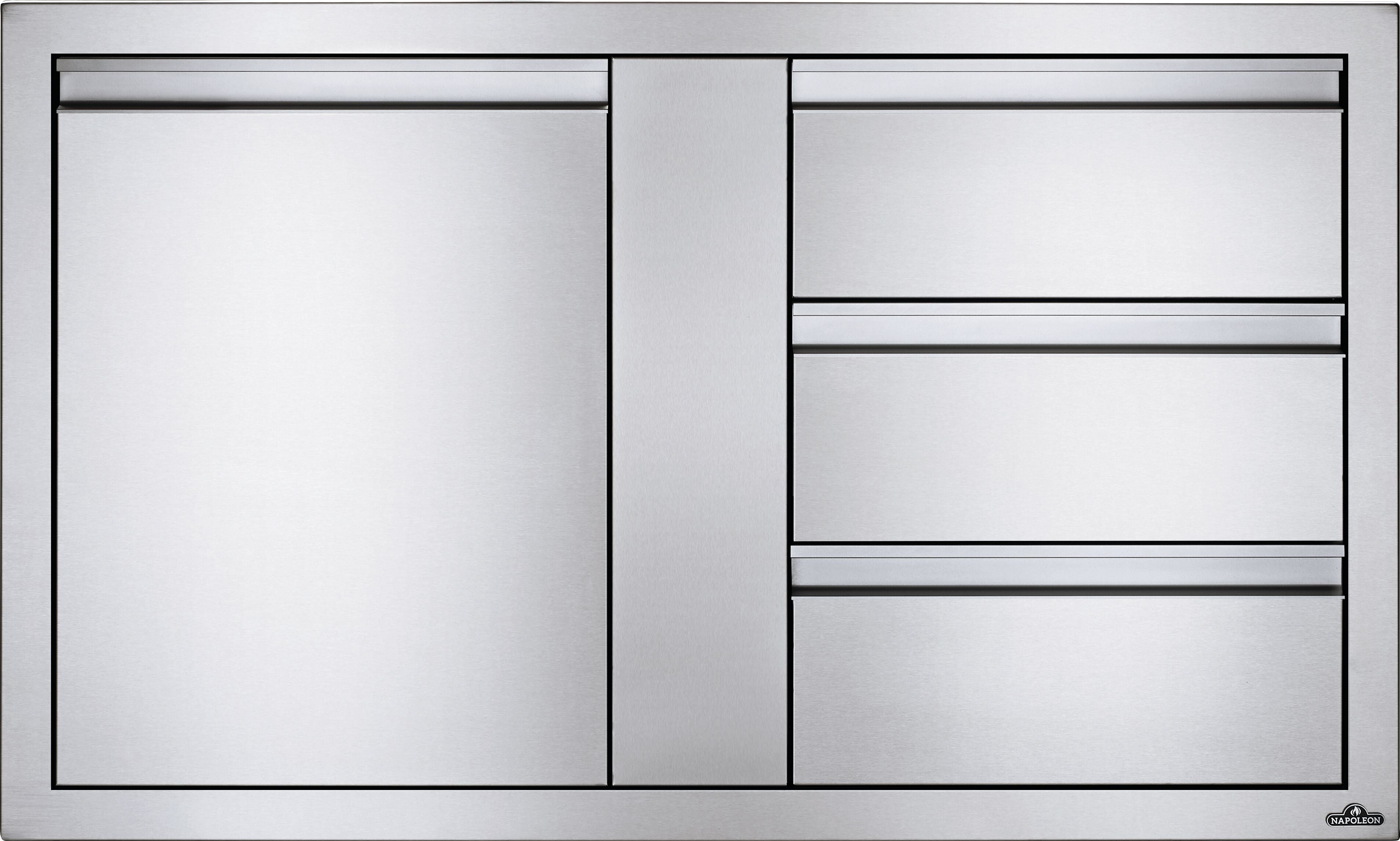 Napoleon 42-Inch Built-In Single Door and Triple Drawer Storage Cabinet
