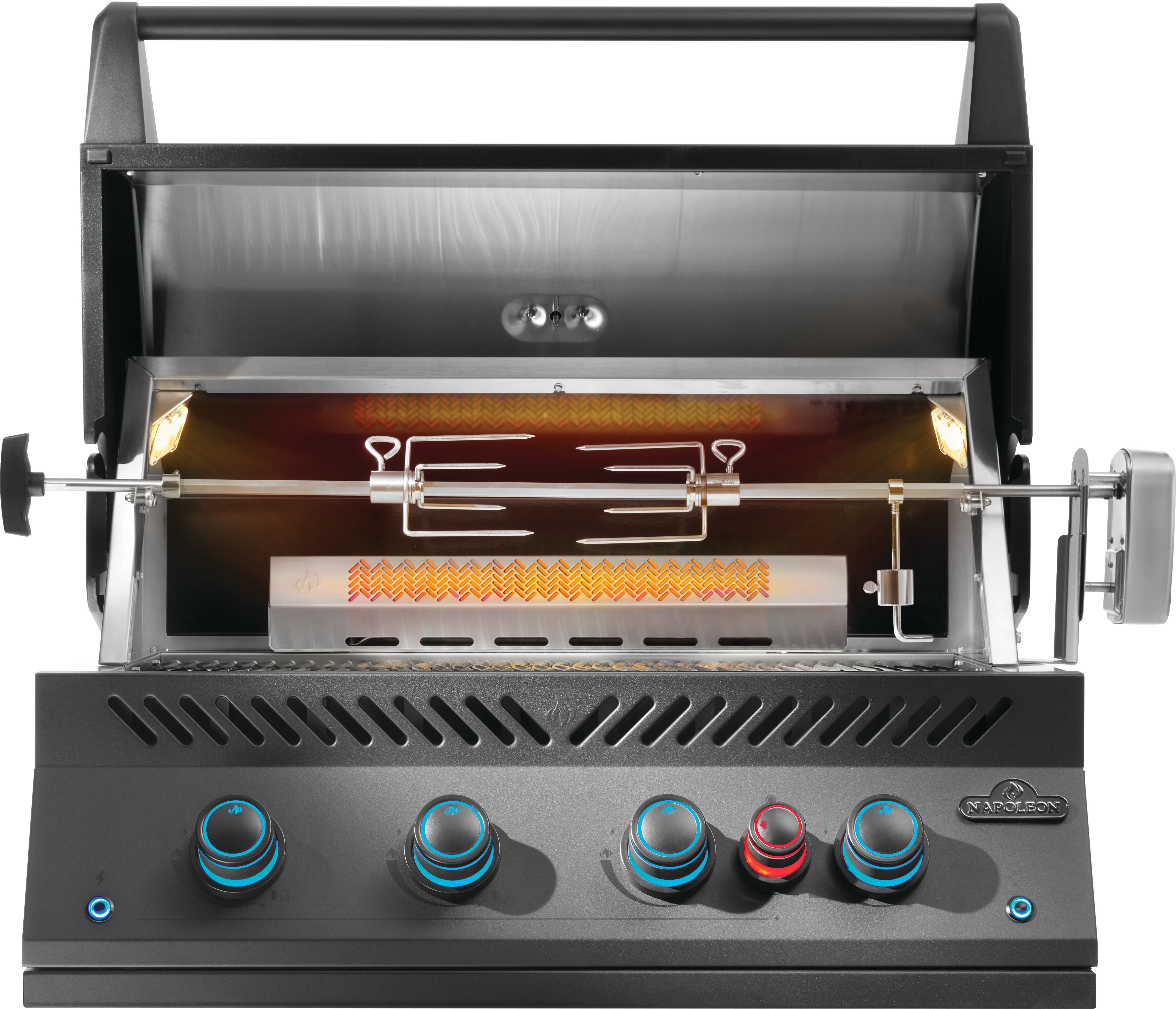 Napoleon Built-In 700 Series 32-Inch Gas Grill with Infrared Rear Burner, Matte Black, Propane
