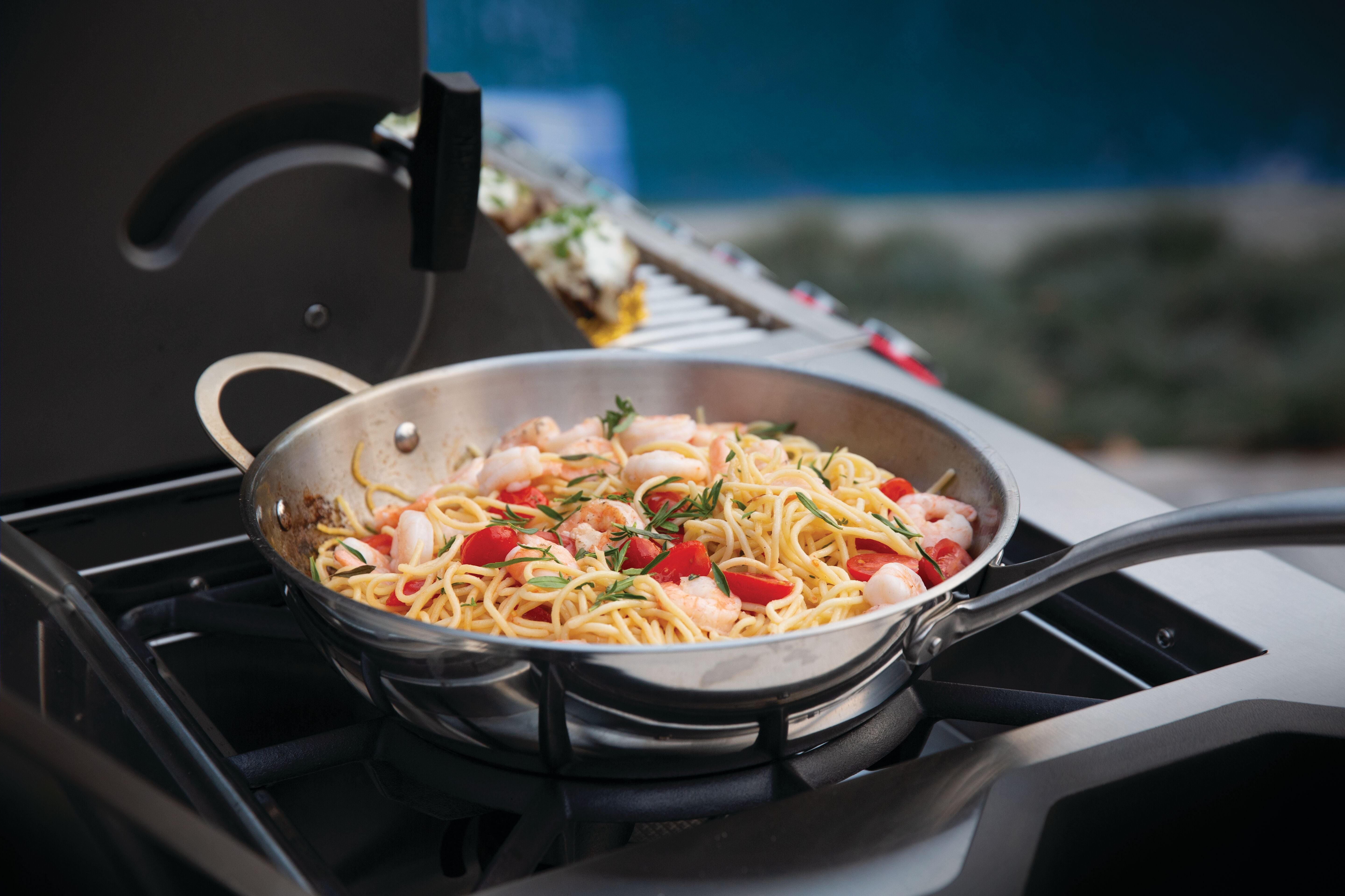 Napoleon Prestige PRO 825 Freestanding Gas Grill with Power Side Burner and Dual Infrared Burners, Natural Gas