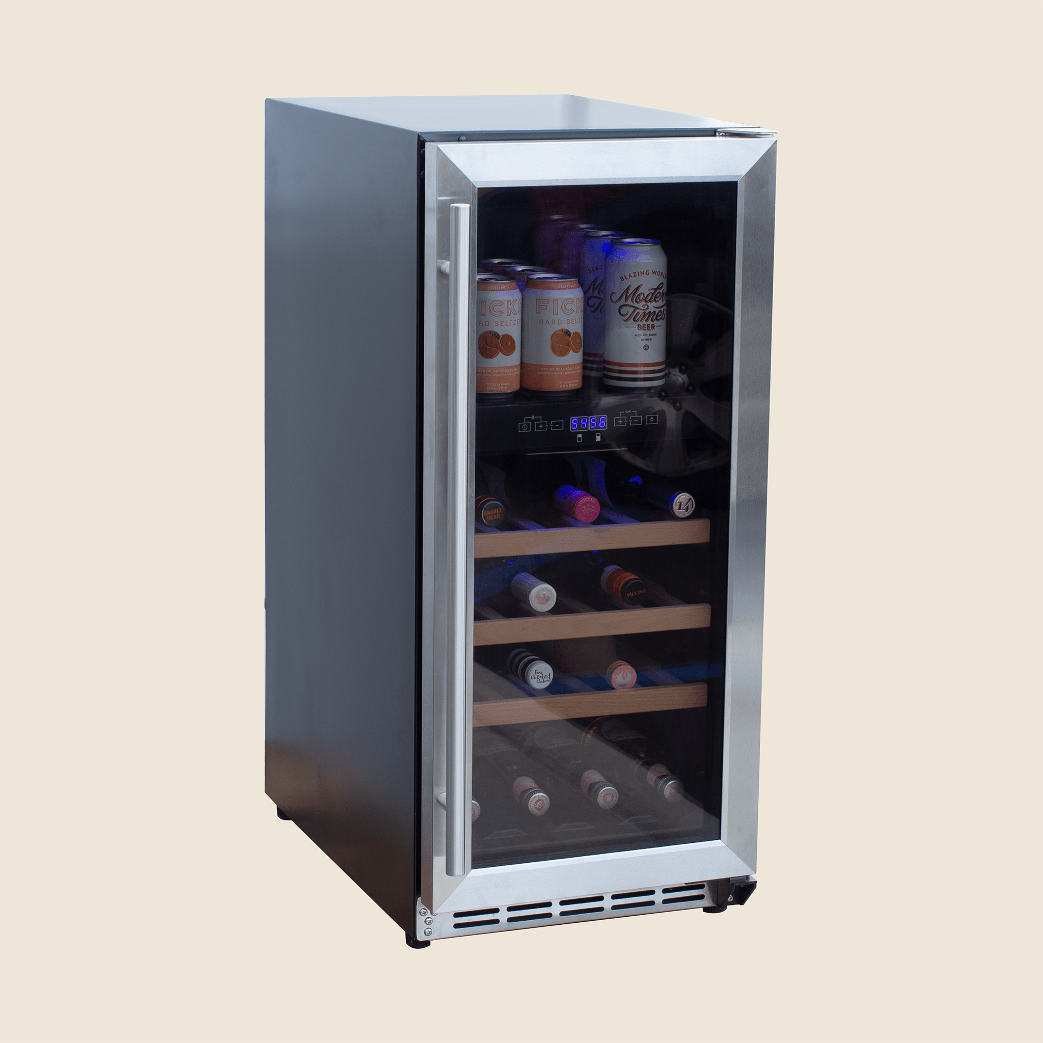 15″ 2.9 Cu. Outdoor Rated Dual Zone Wine Cooler