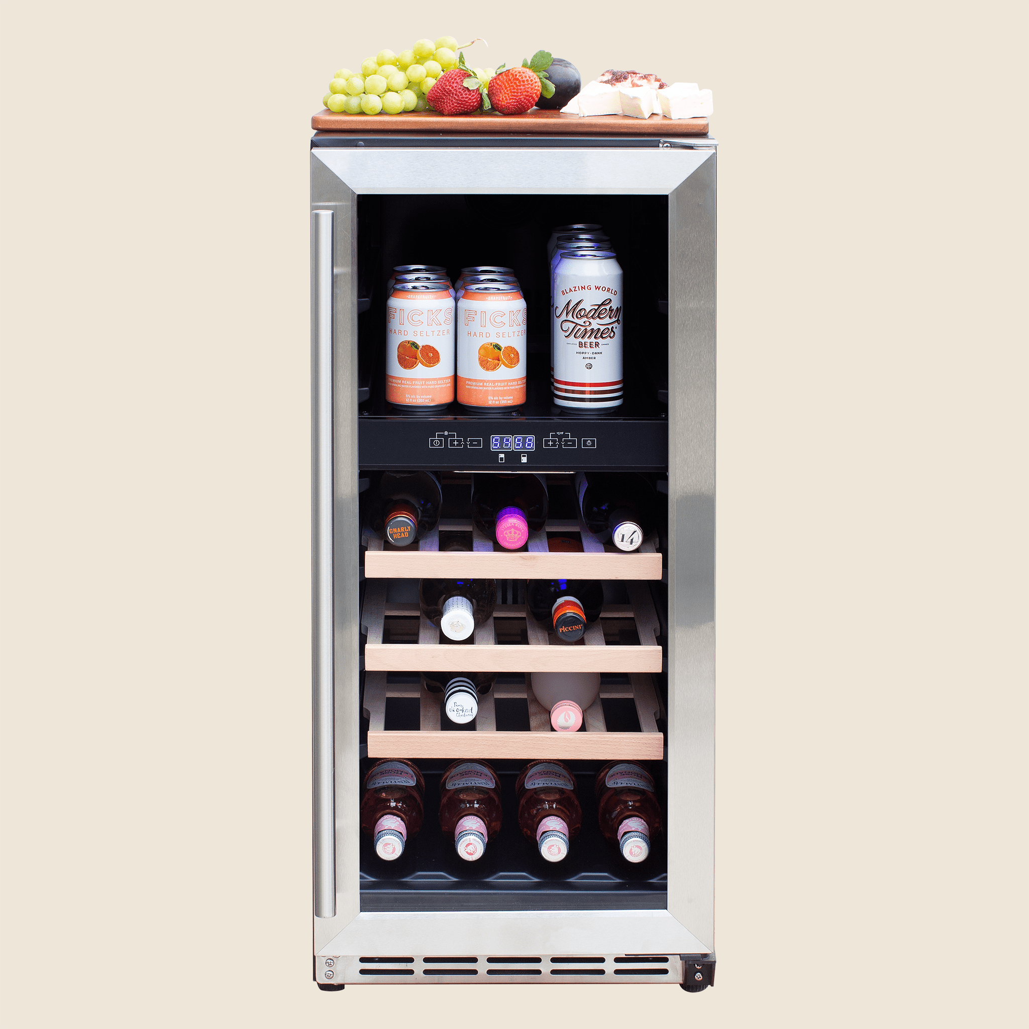 15″ 2.9 Cu. Outdoor Rated Dual Zone Wine Cooler