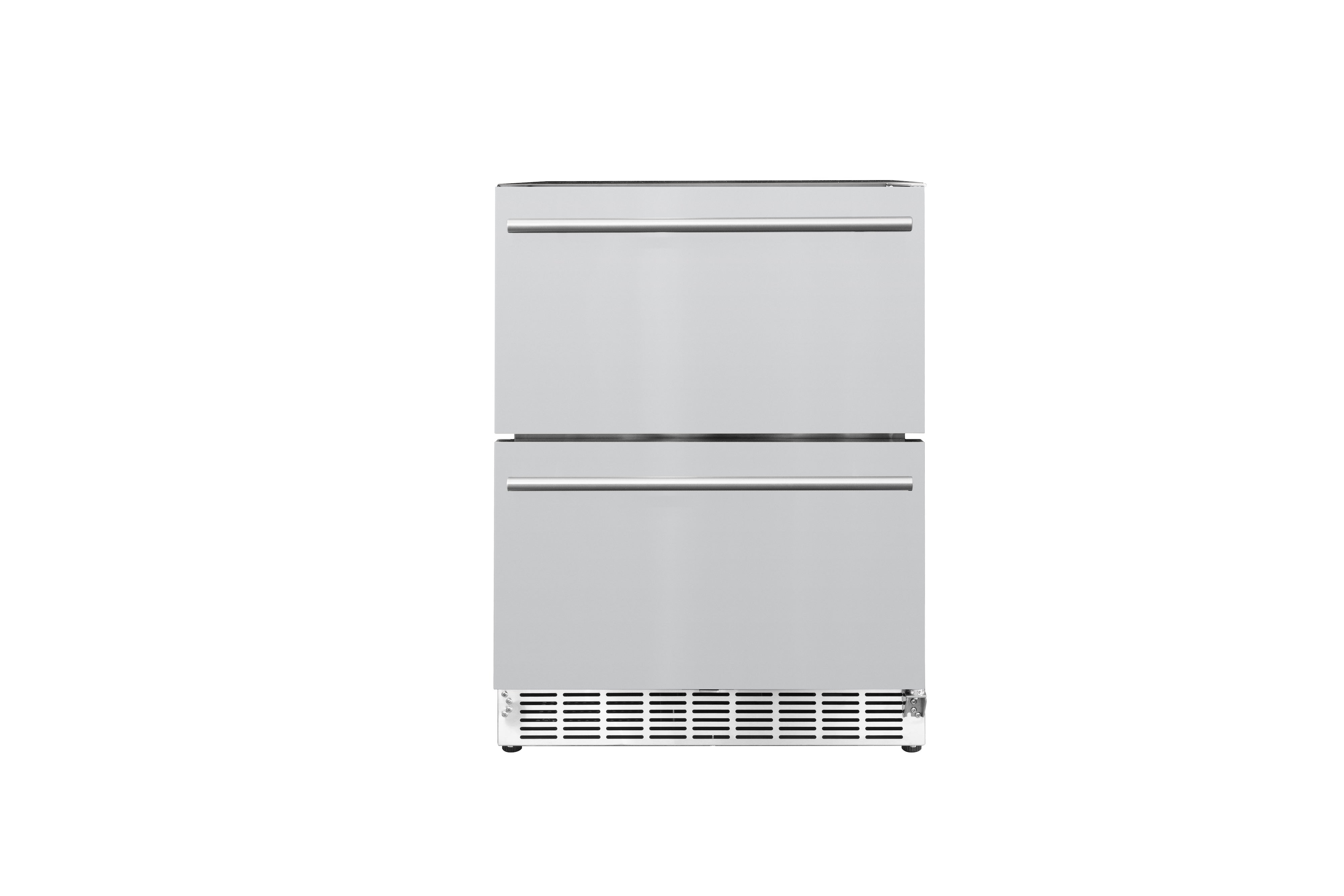 24″ 5 Cu. Deluxe Outdoor Rated 2-Drawer Refrigerator