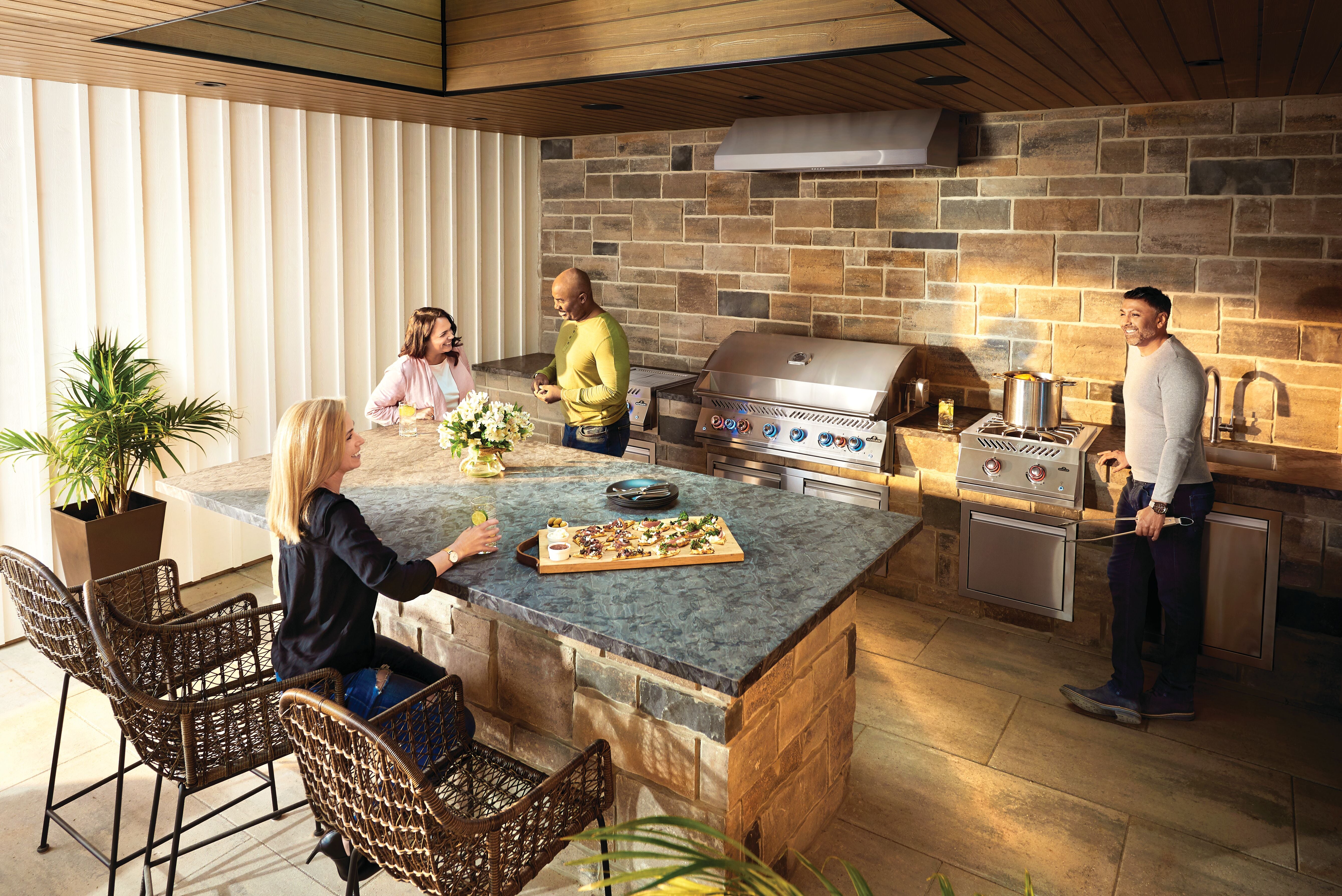 Napoleon Built-In 700 Series 44-Inch Gas Grill with Dual Infrared Rear Burners