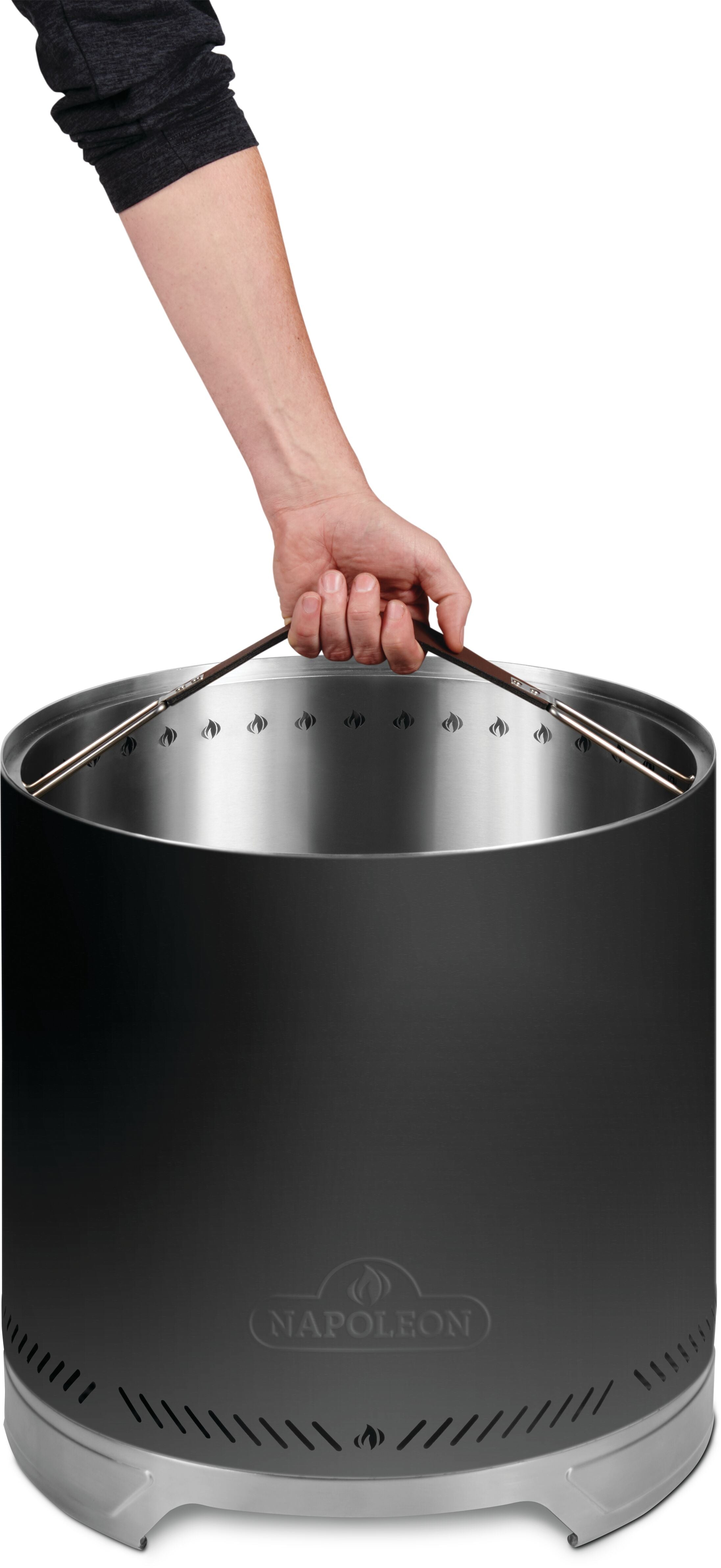 Timberwolf® Smokeless Fire Pit 18-inch, Matte Black